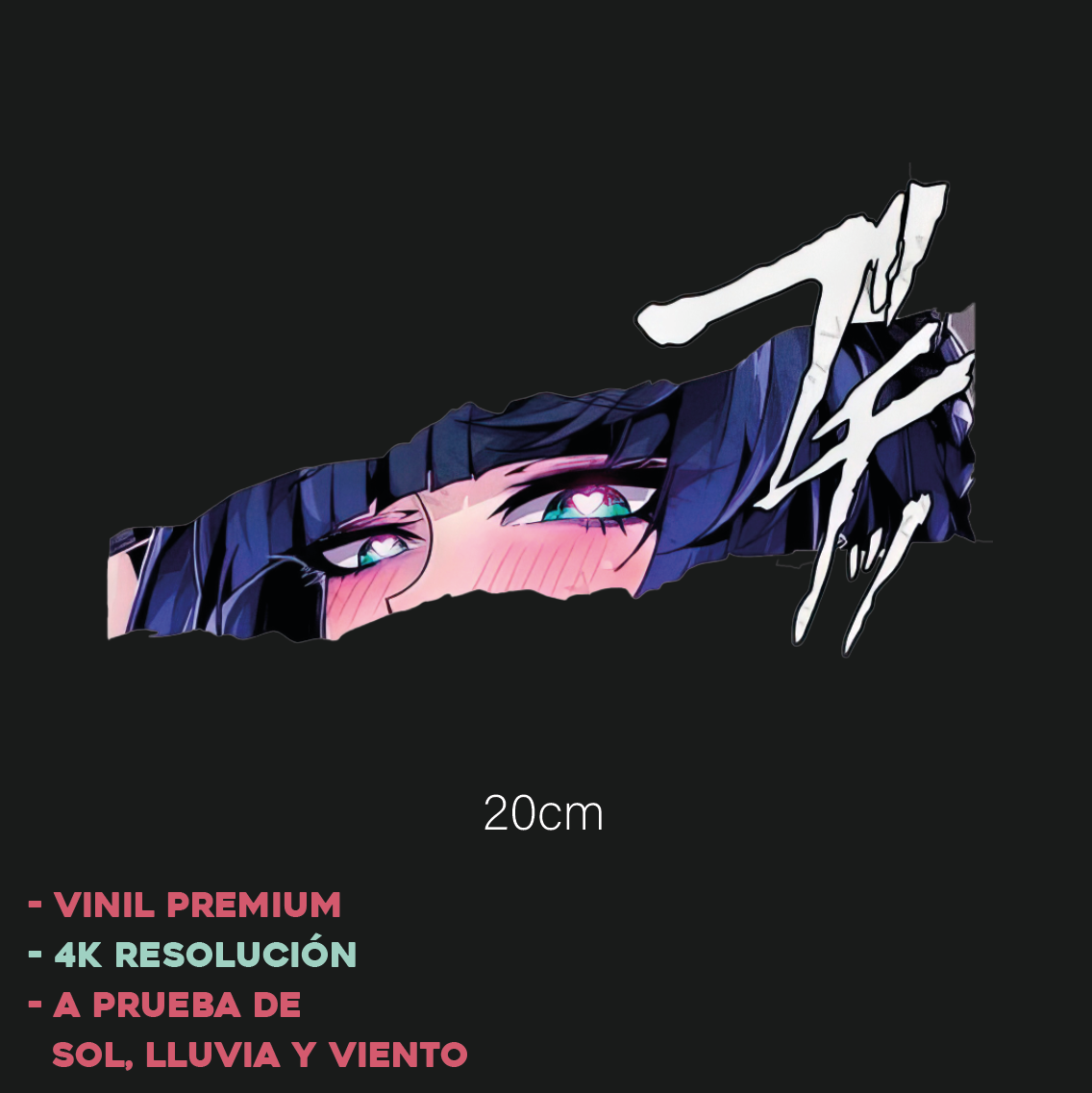 Ojos Anime Ripped - Sticker