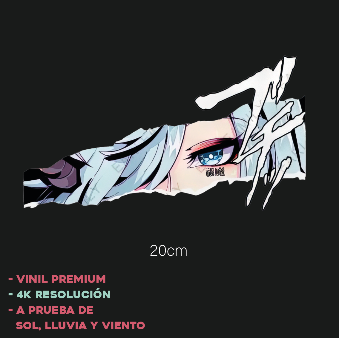 Ojos Anime Ripped - Sticker