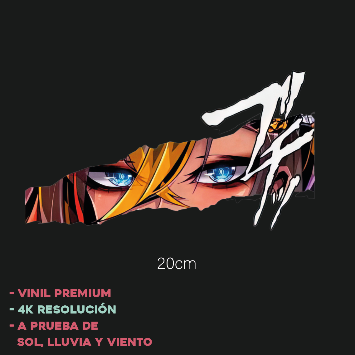 Ojos Anime Ripped - Sticker