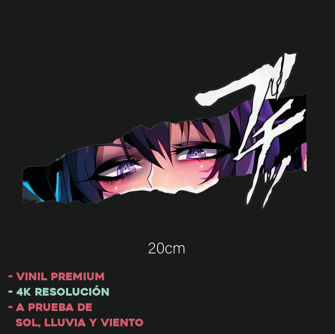Ojos Anime Ripped - Sticker