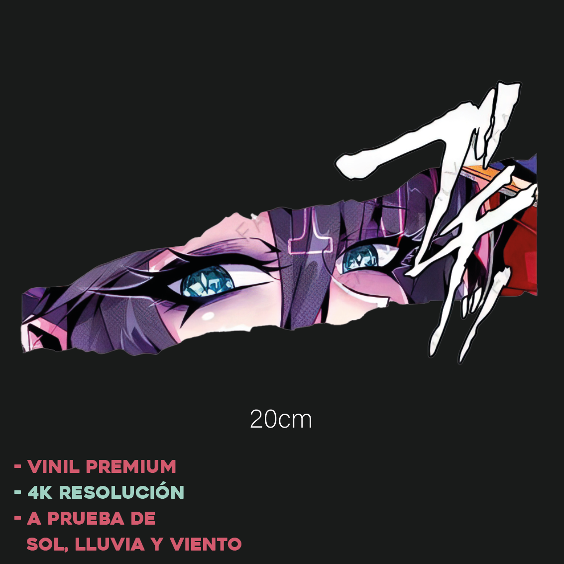 Ojos Anime Ripped - Sticker