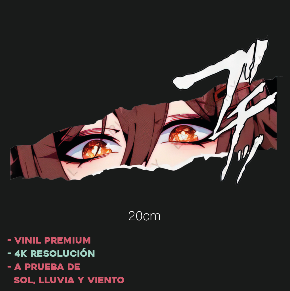 Ojos Anime Ripped - Sticker