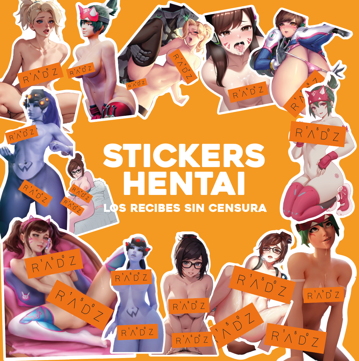 Kit Stickers +18 Hentai - Overwatch - PROMO