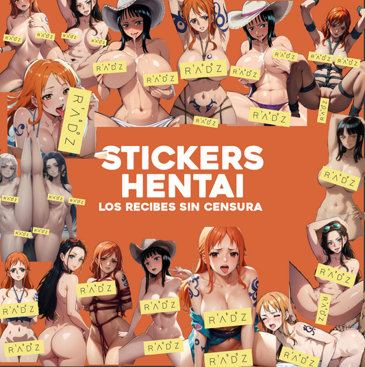 Kit Stickers +18 Hentai - Nami y Nico Robin - PROMO