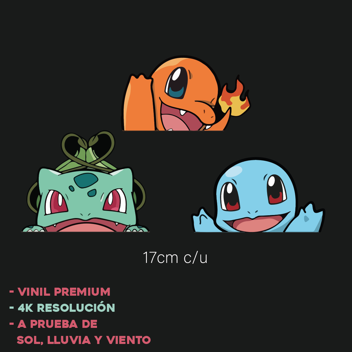 Pokémon Starters - Sticker