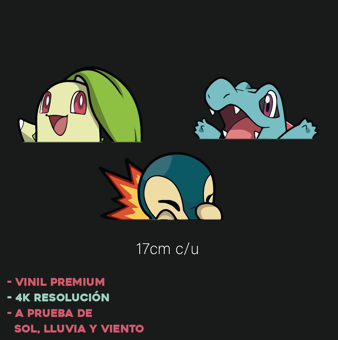 Pokémon Starters - Sticker
