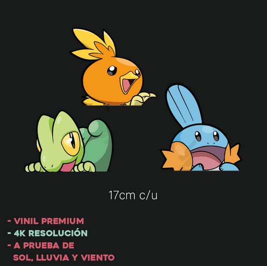 Pokémon Starters - Sticker