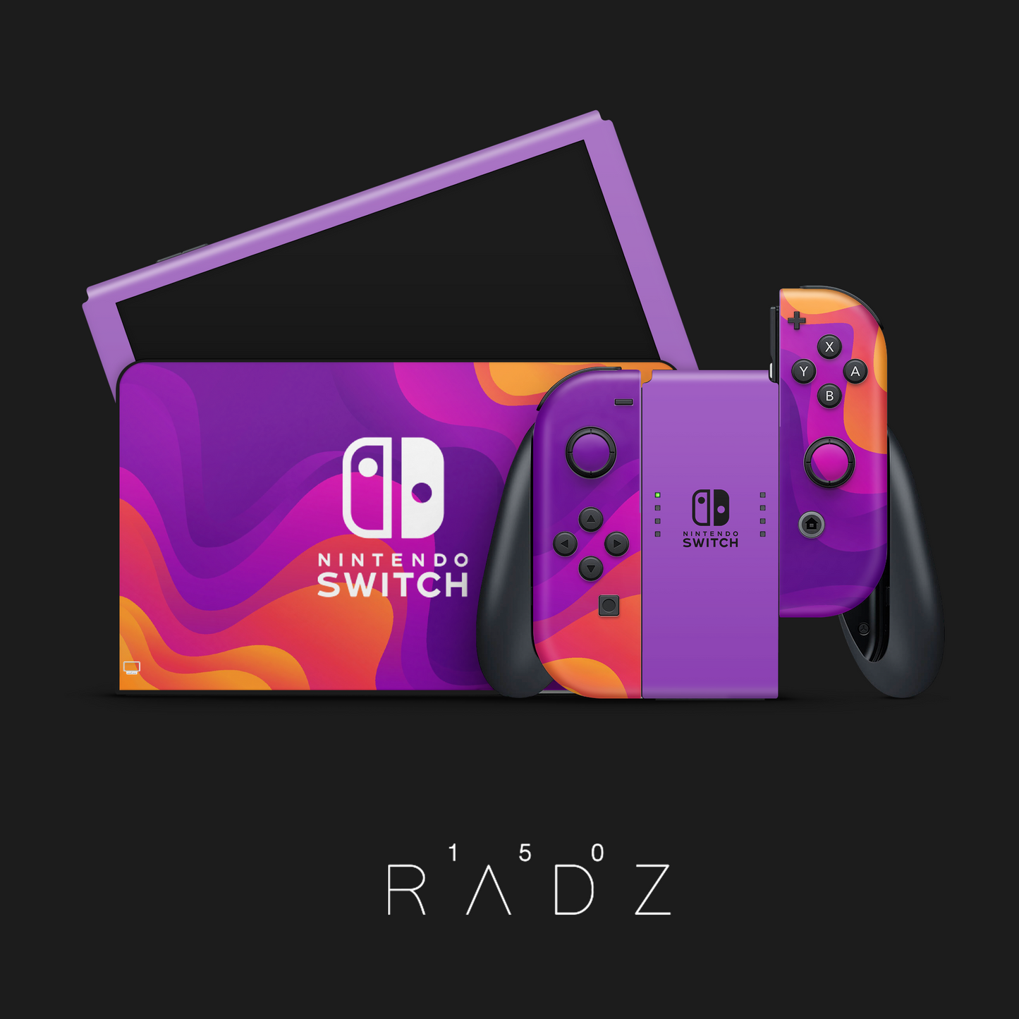 Skin Nintendo Switch - Purple Waves