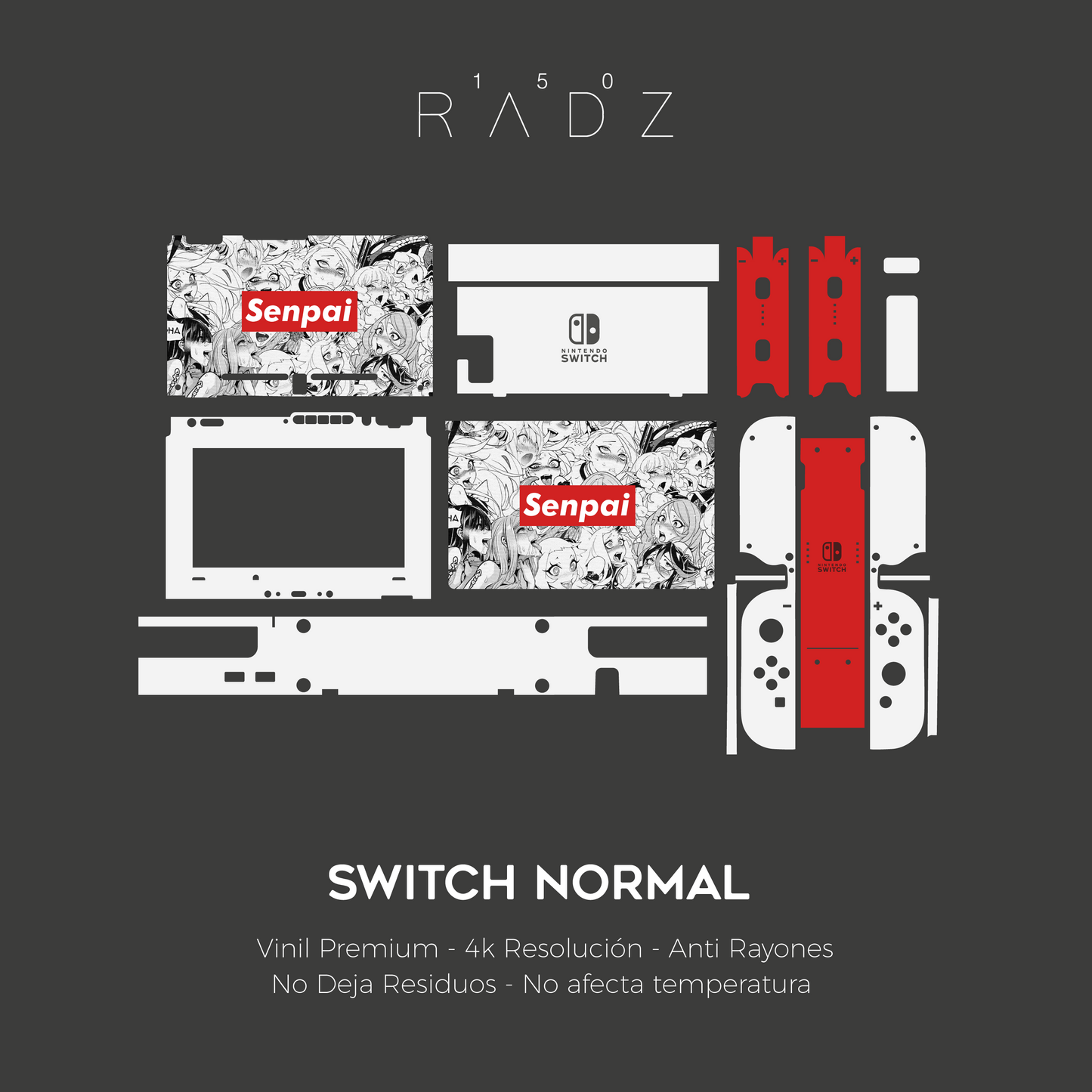 Skin Nintendo Switch - Ahegao Senpai