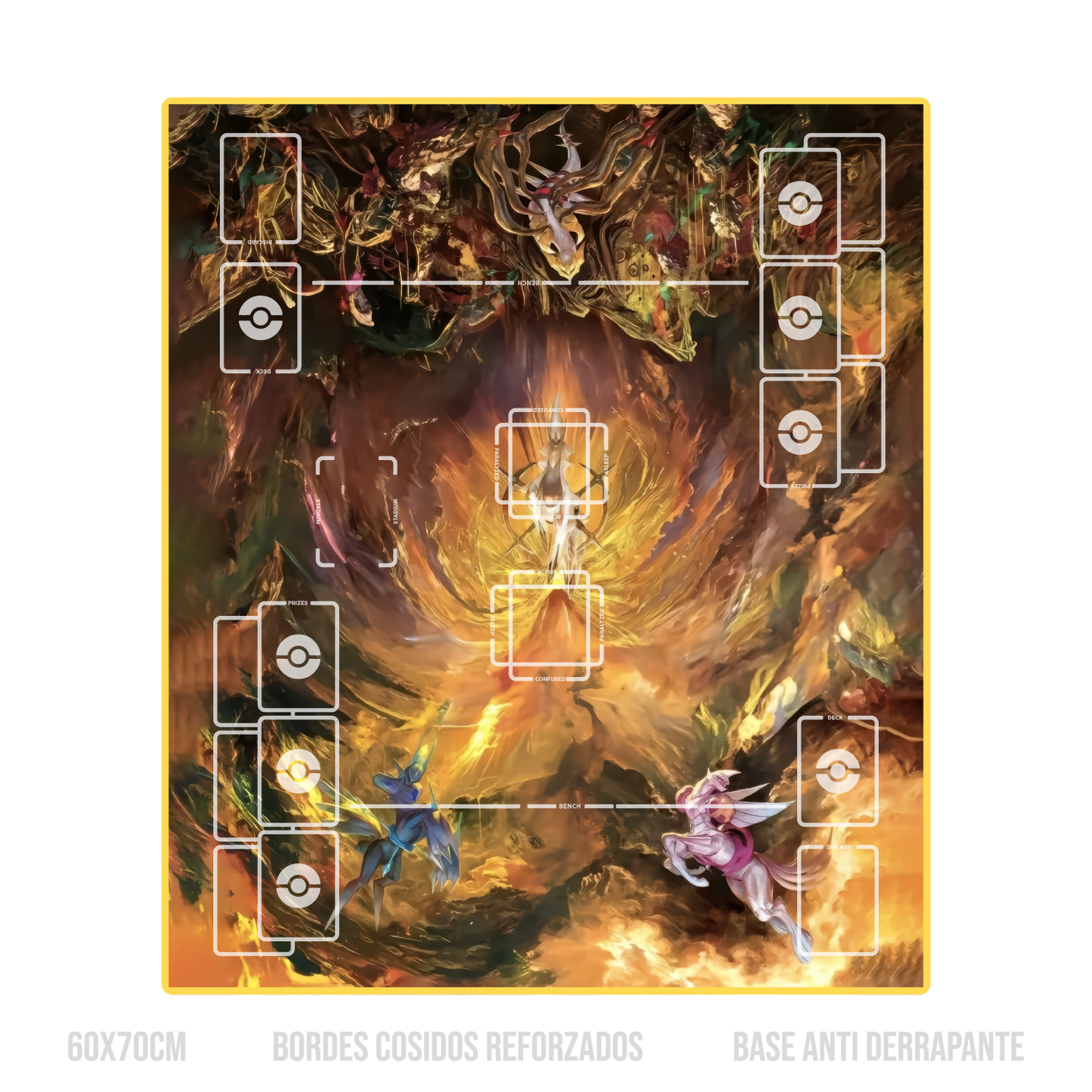 Arceus, Dialga, Palkia, Giratina - Playmat Doble