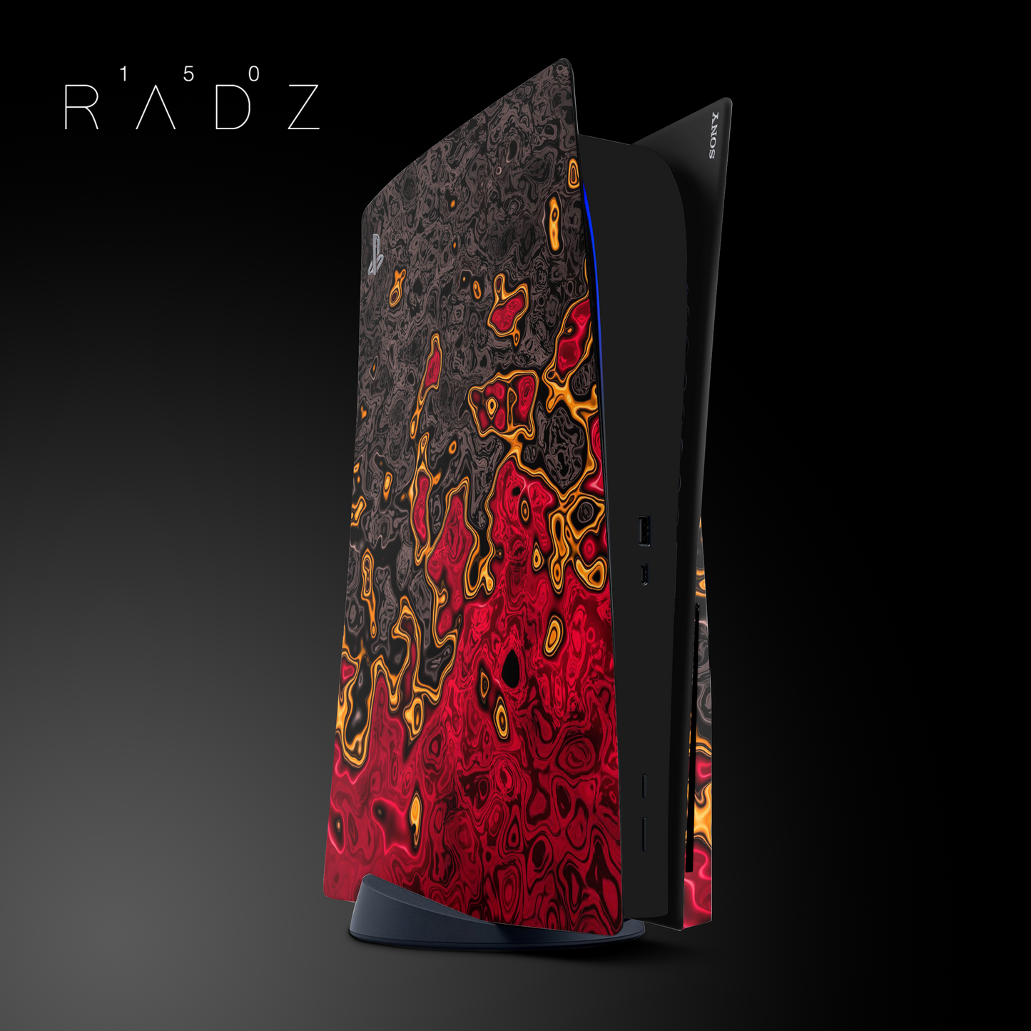 Skin PS5 - Lava Noir