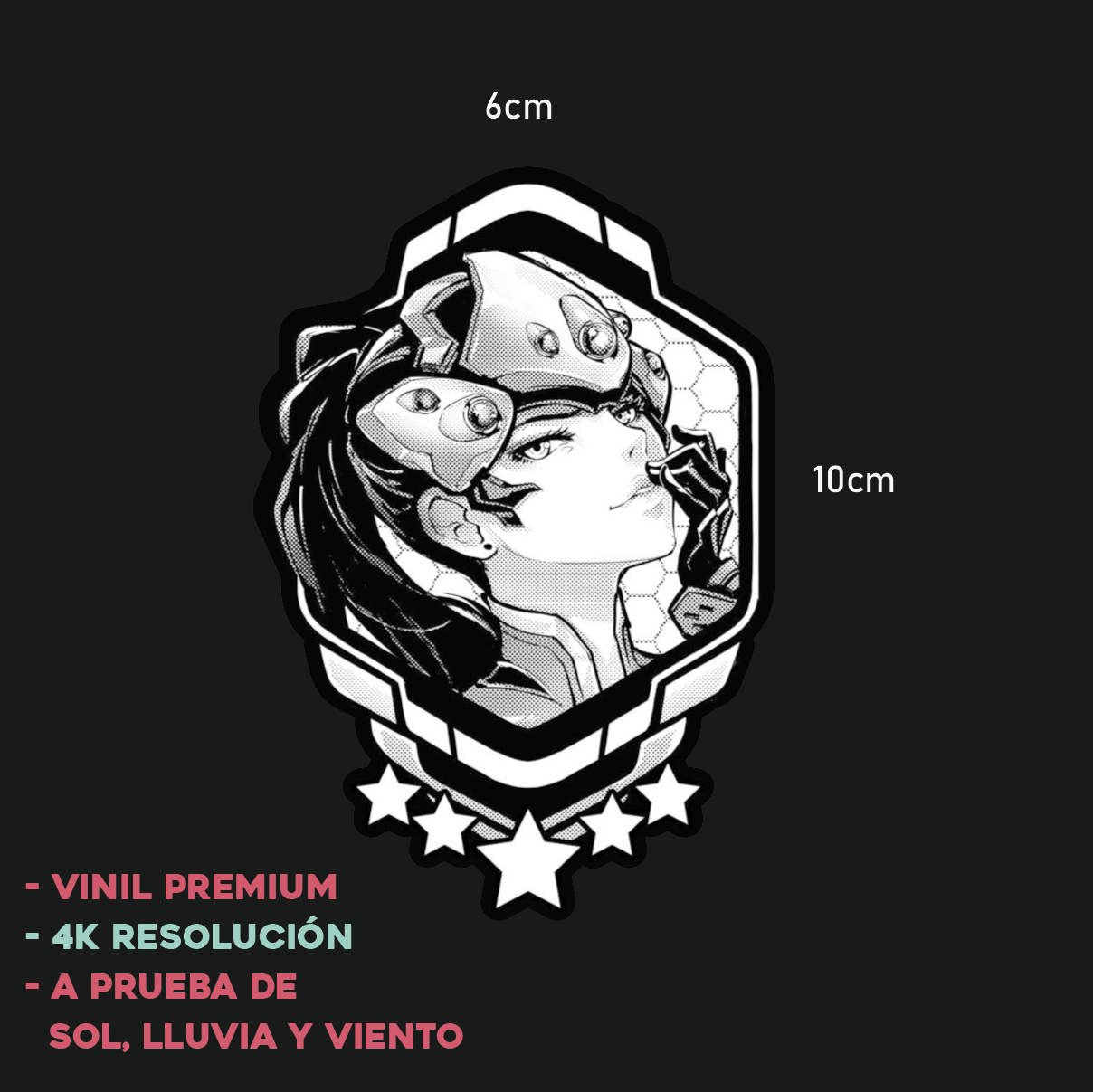 Overwatch Emblema Heroes - Sticker Anime
