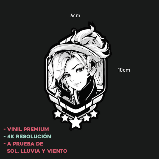 Overwatch Emblema Heroes - Sticker Anime