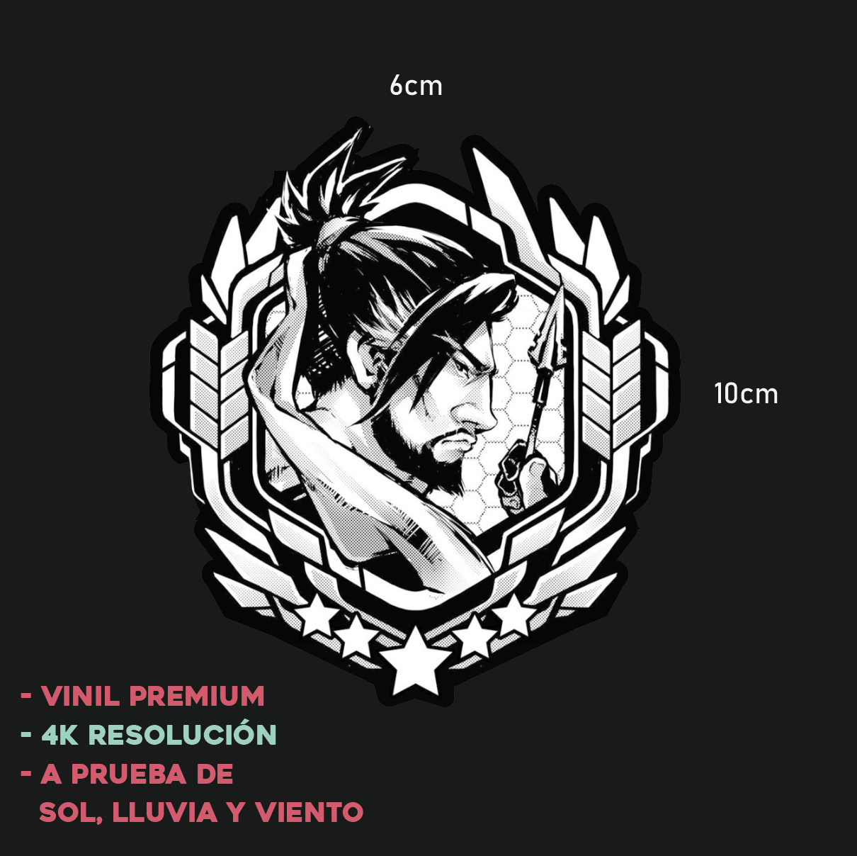 Overwatch Emblema Heroes - Sticker Anime