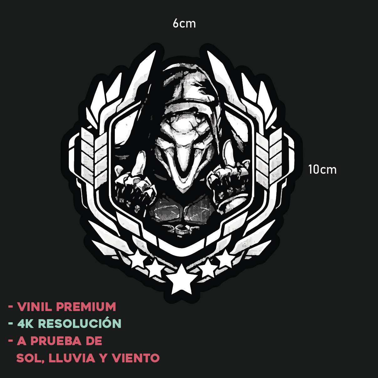 Overwatch Emblema Heroes - Sticker Anime