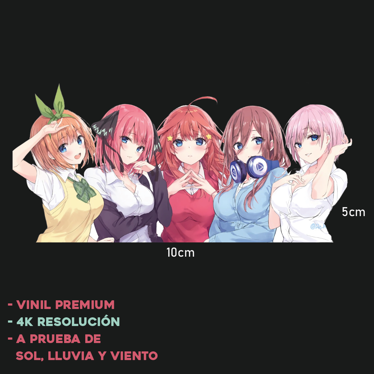 Nakano Sisters - Sticker Anime - V6