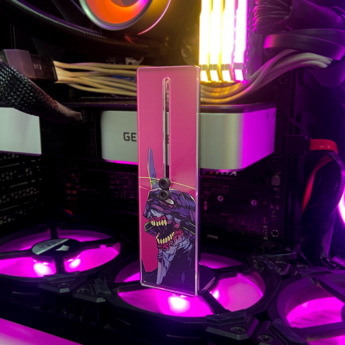 Soporte GPU - EVA Morado