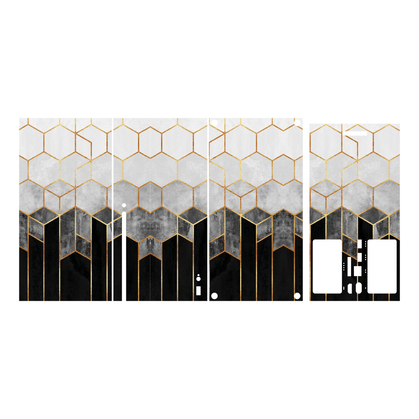 Skin Xbox Series X - Mosaico Gris
