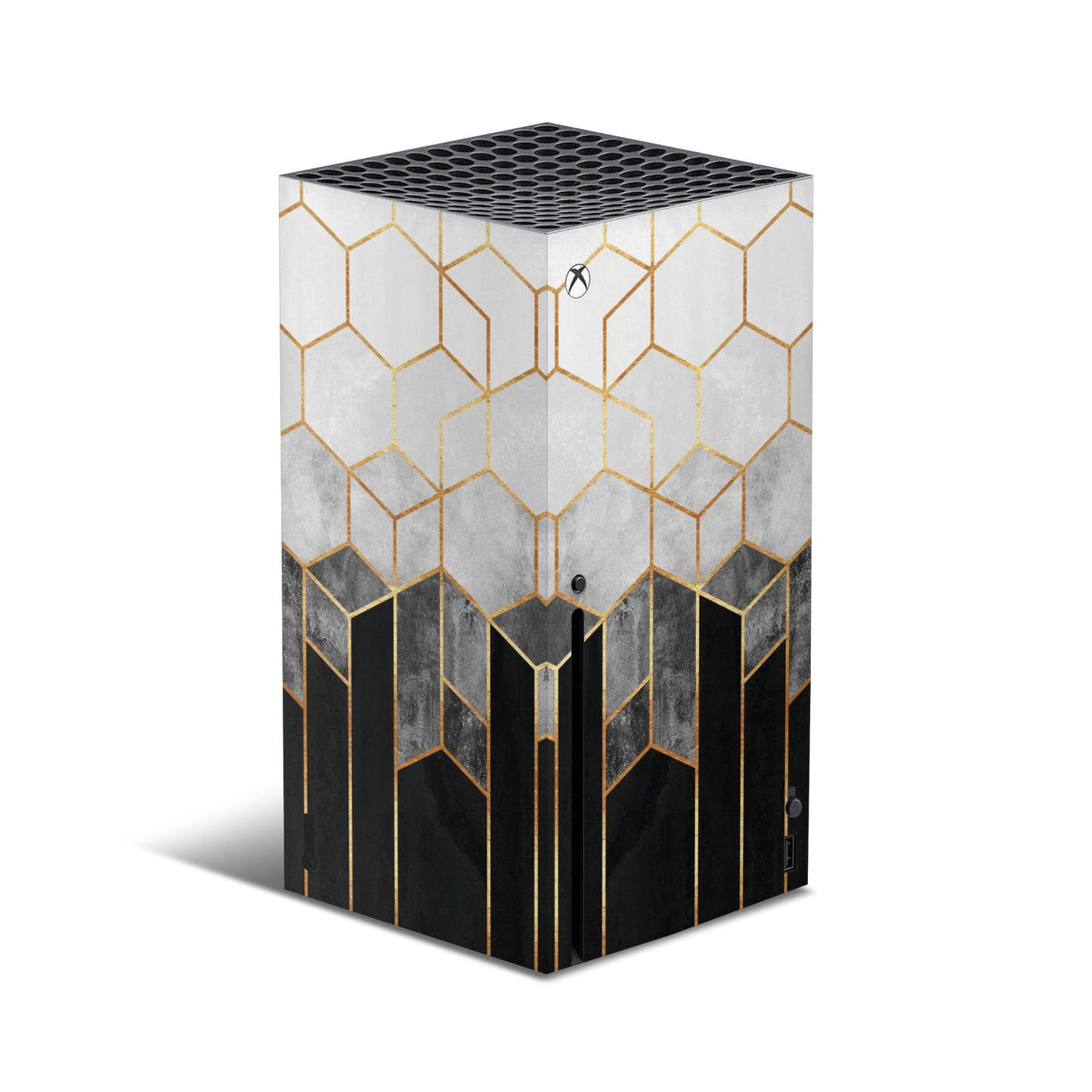 Skin Xbox Series X - Mosaico Gris