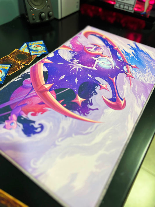 Lunala y Mew - Playmat