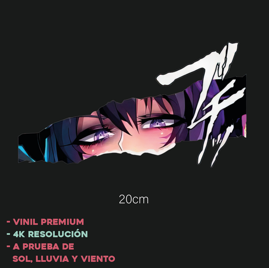 Ojos Anime Ripped - Sticker