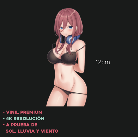 Miku Nakano Lenceria   - Sticker Anime