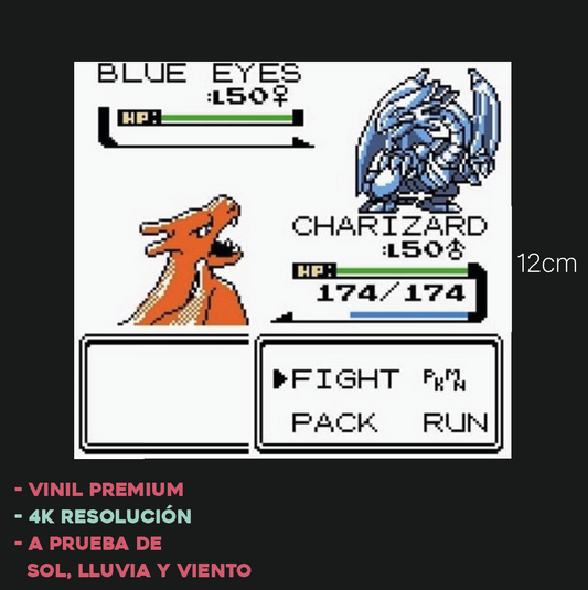 Charizard vs Blue Eyes  - Sticker
