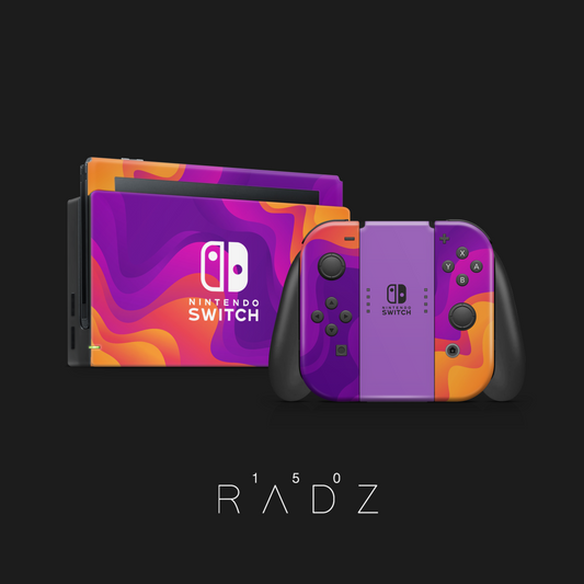 Skin Nintendo Switch - Purple Waves
