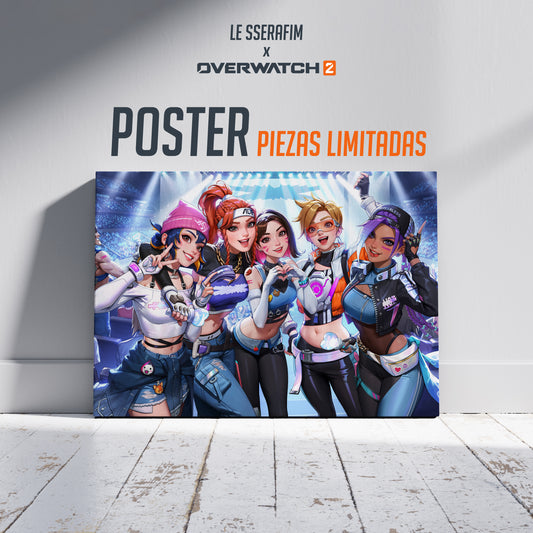 Poster LE SSERAFIM x Overwatch 2