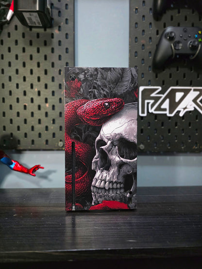 Wrap Xbox Series X Red Snake Skull