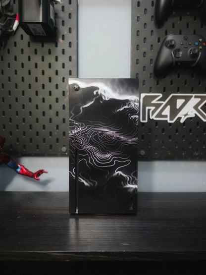 Wrap Xbox Series X Black Waves