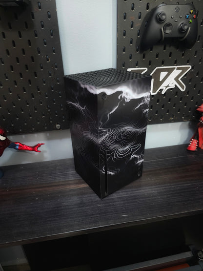 Wrap Xbox Series X Black Waves