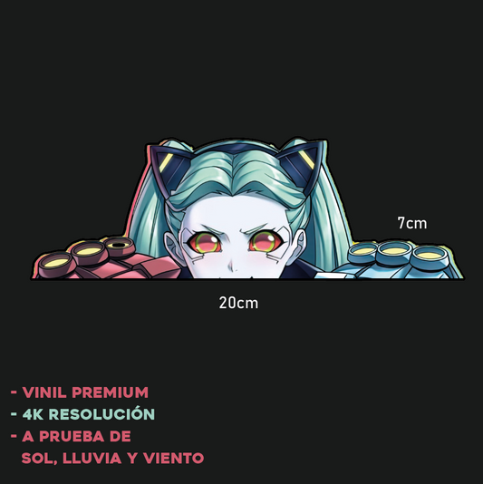 Rebecca Puños - Anime Sticker - V2