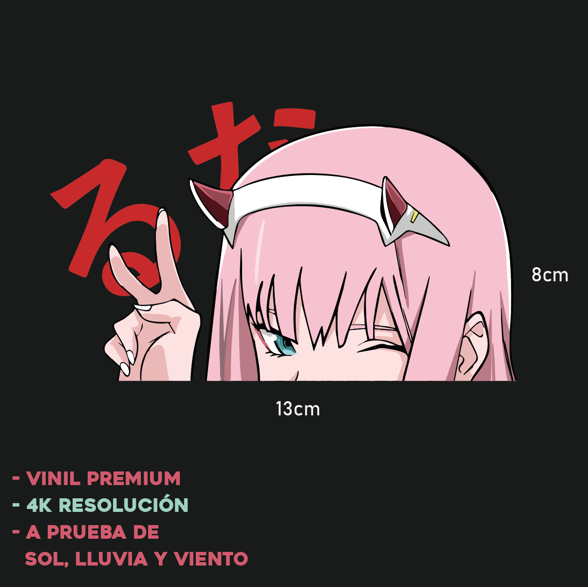 Zero Two - Sticker Anime - V5 – 150Radz